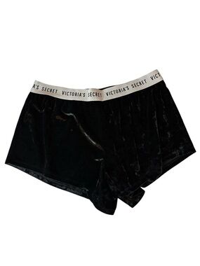 Victoria's Secret Black Velvet Lounge Pajama Shorts size small